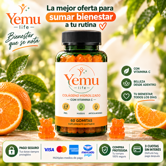 Colágeno Hidrolizado con Vitamina C — 60 gomitas
